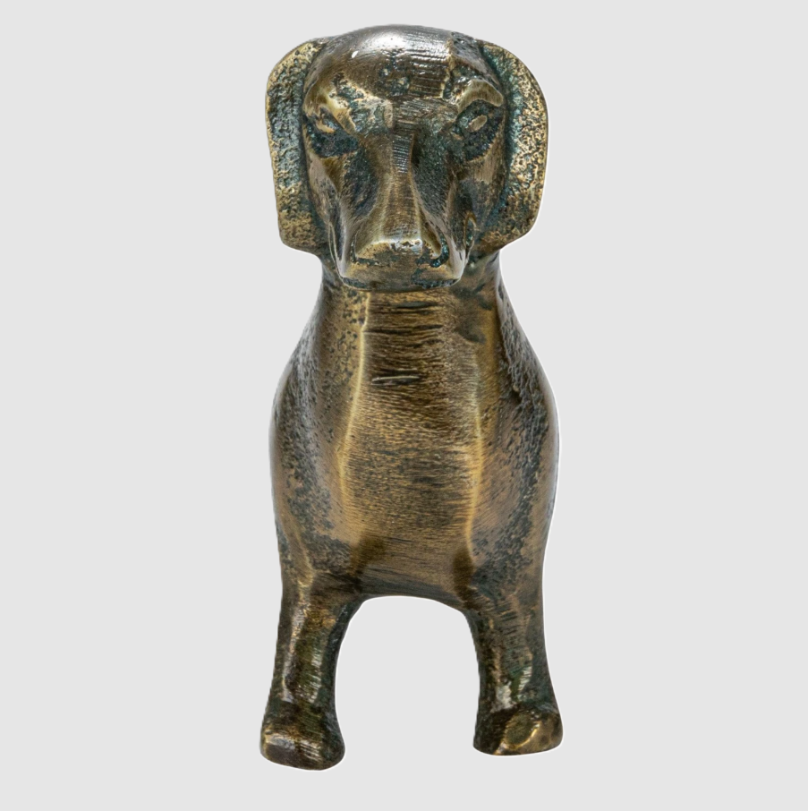 Cast Aluminum Dachshund - 13 Hub Lane   |  Aluminum Sculptures