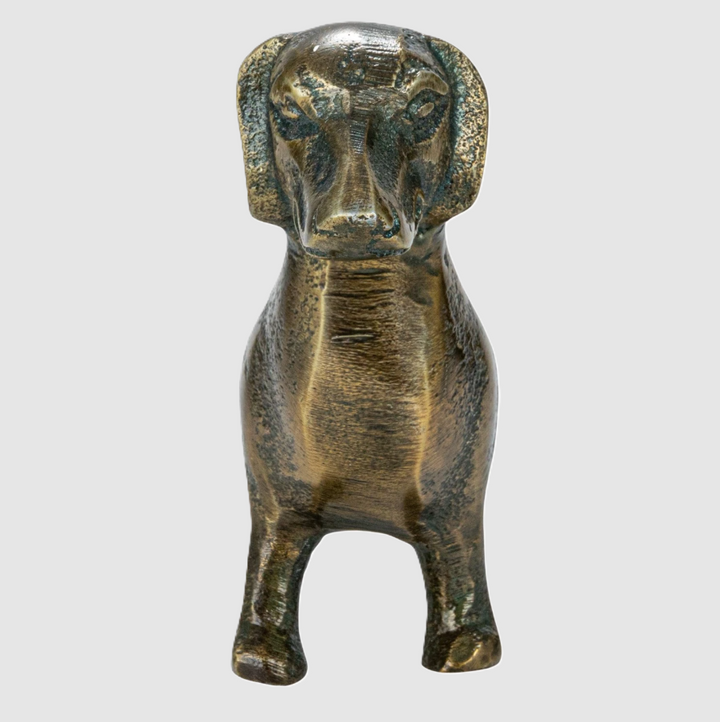 Cast Aluminum Dachshund - 13 Hub Lane   |  Aluminum Sculptures