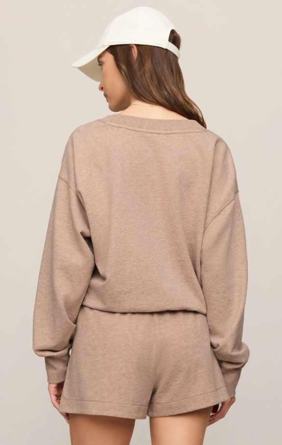 The Everyday V-Neck, Heather Ash