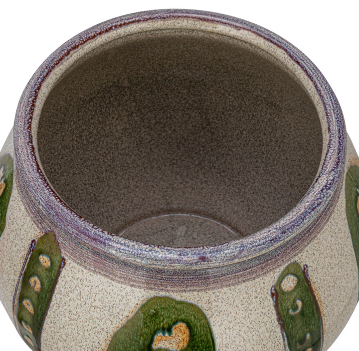 Hand Painted Stoneware Planter - 13 Hub Lane   |  