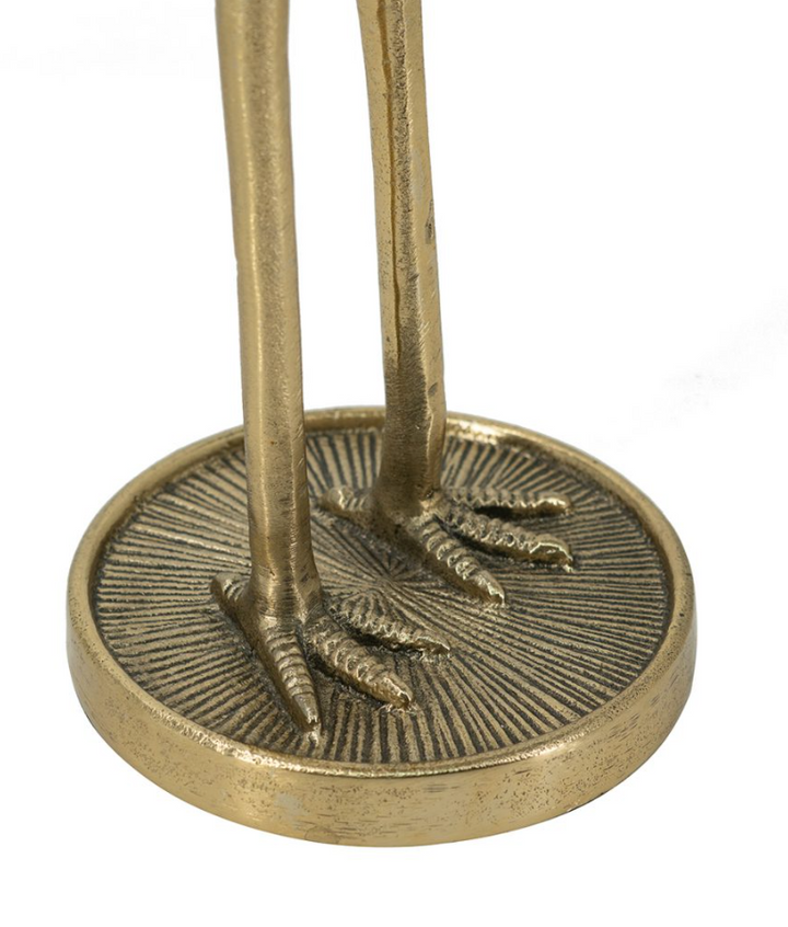 Gold Crane Candle Holder - 13 Hub Lane   |  Metal Candle Holders