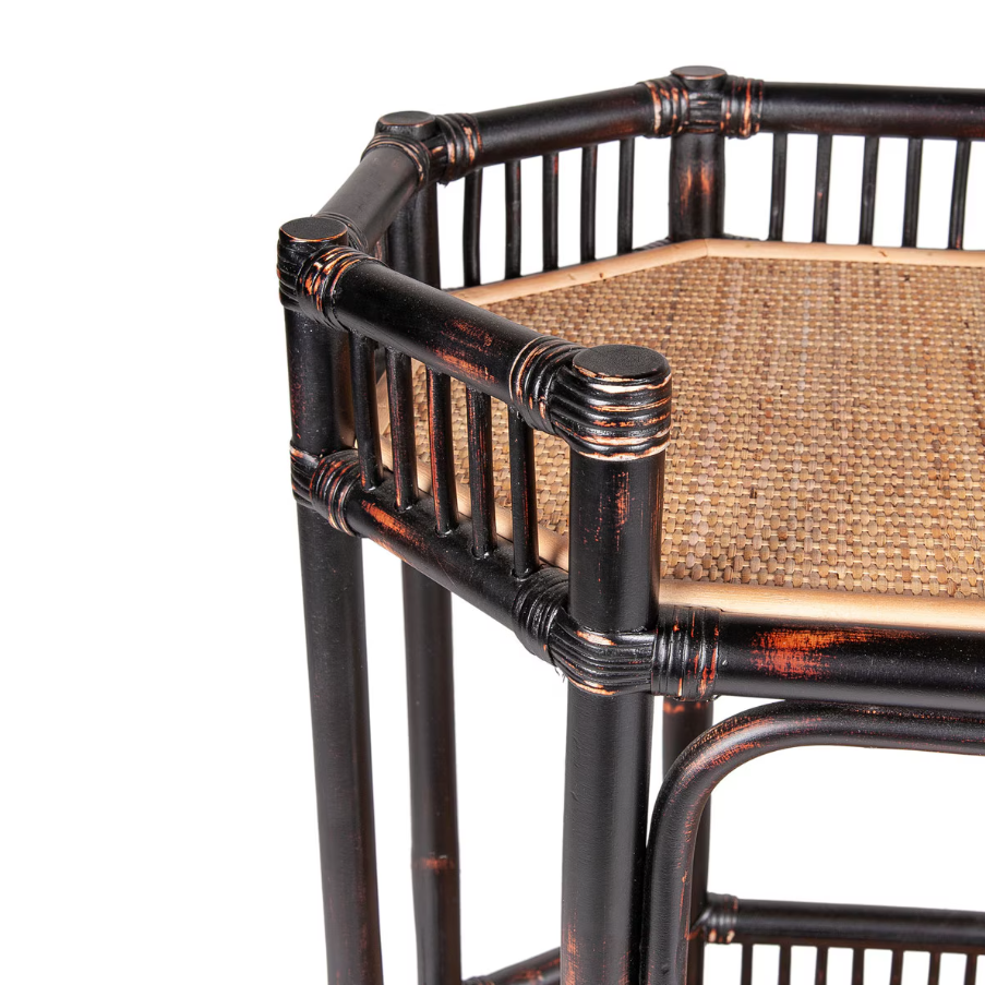 Wren Rattan Bar Cart