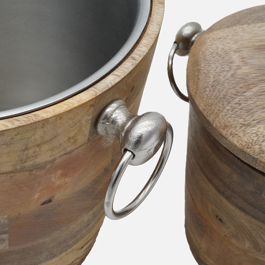 Wooden Ice Bucket - 13 Hub Lane   |  