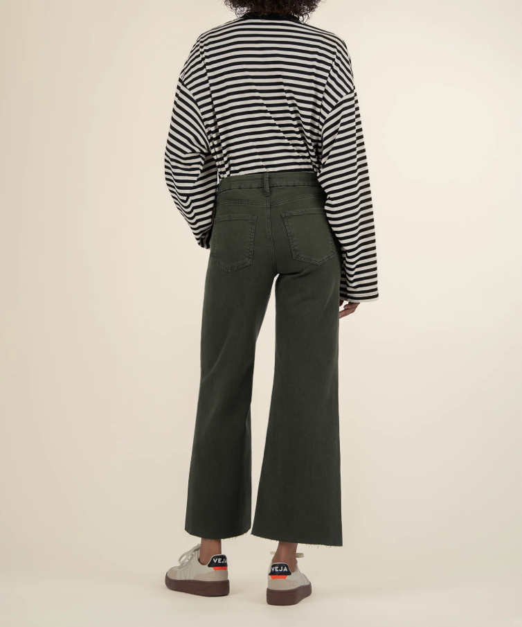 Kut From The Kloth Meg High Rise Wide Leg, Sherwood Forest - 13 Hub Lane   |  Wide Leg Jeans