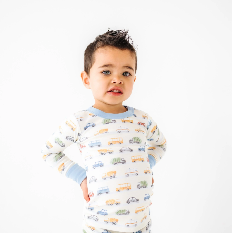 On the Go! Long Pajamas - Sky