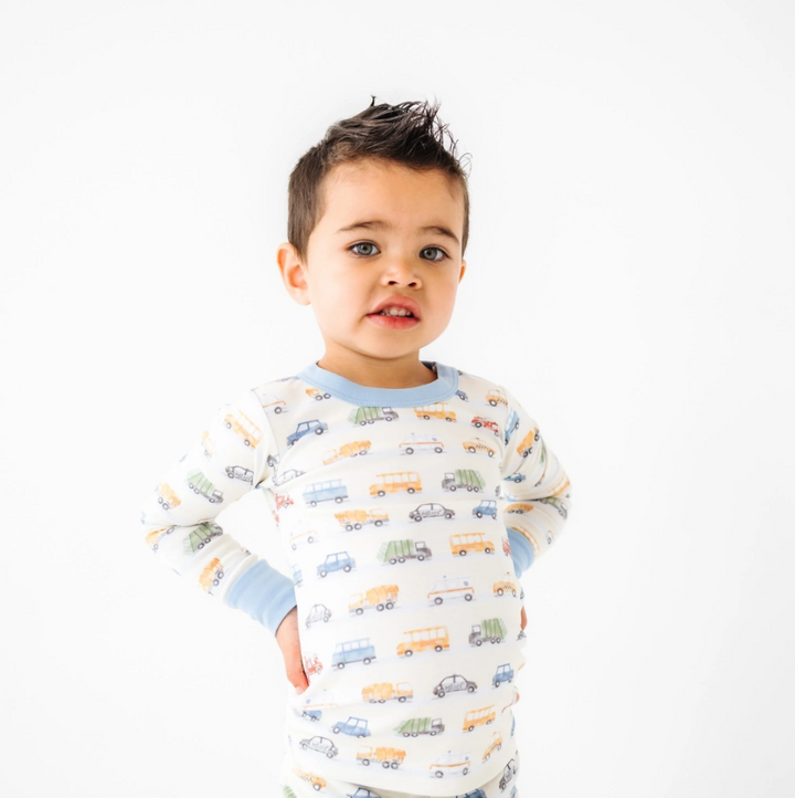 On the Go! Long Pajamas - Sky
