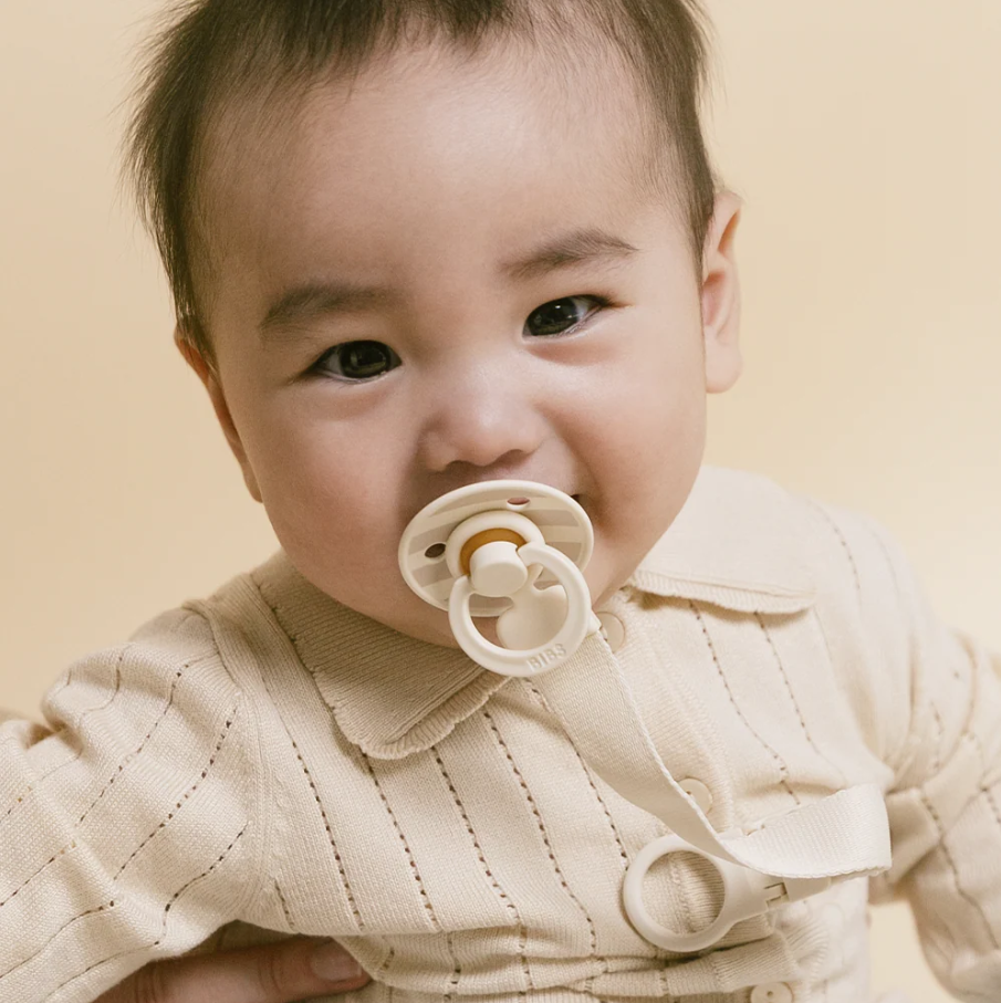 Colour Pacifier & Loop Clip Gift Set, Blush