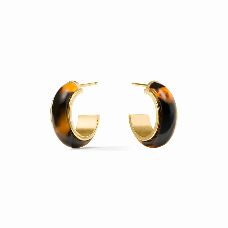 Julie Vos Carnaby Hoop, Tortoise Shell - 13 Hub Lane   |  Hoops