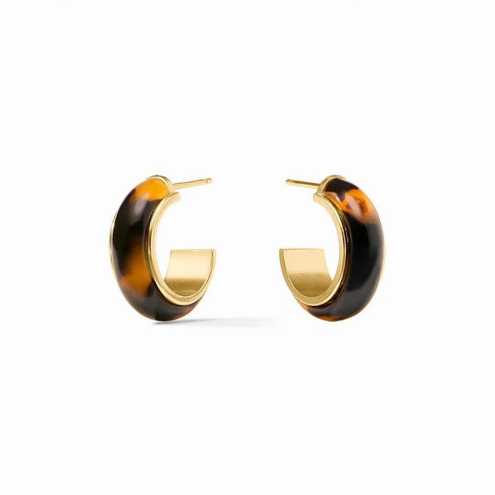 Julie Vos Carnaby Hoop, Tortoise Shell - 13 Hub Lane   |  Hoops