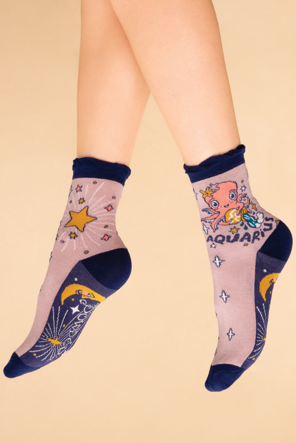 Aquarius Zodiac Socks