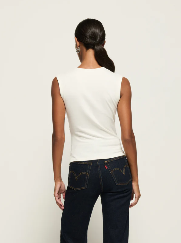 Nation LTD Haven Sleeveless Tee, Porcelain - 13 Hub Lane   |  Sweetheart Tanks