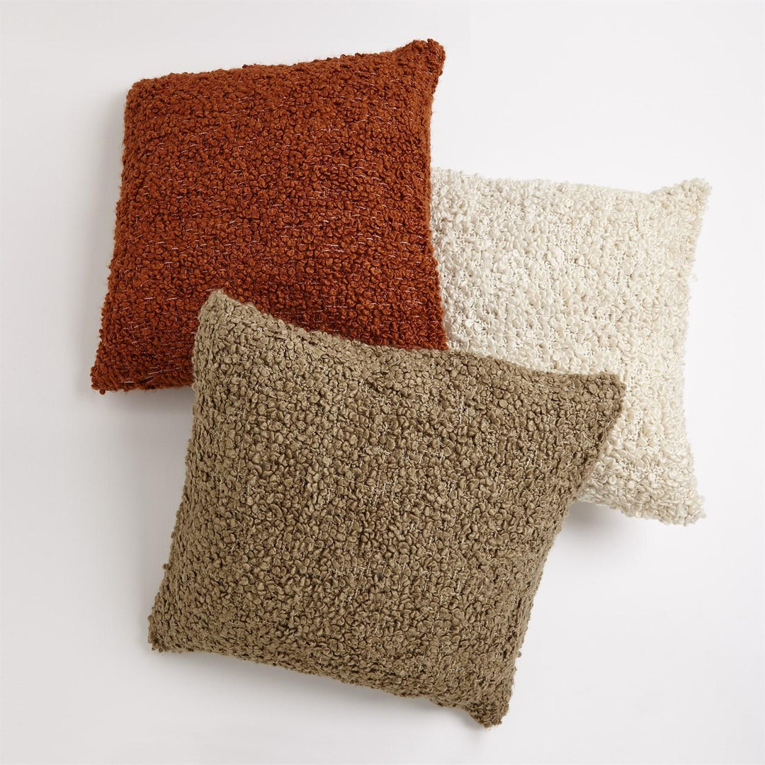 Textured Boucle Pillow, Natural