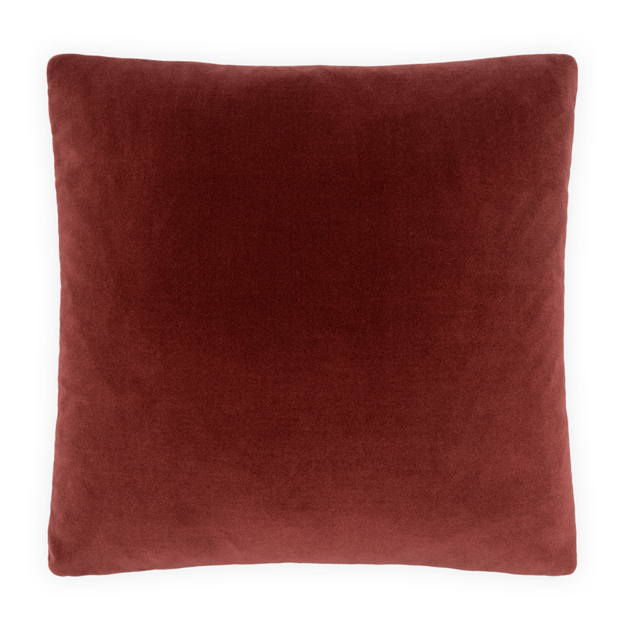 Deveraux Box Pillow, Red Pepper - 13 Hub Lane   |  Velvet Pillows