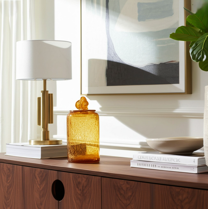 Glass Jar w/ Knot Lid