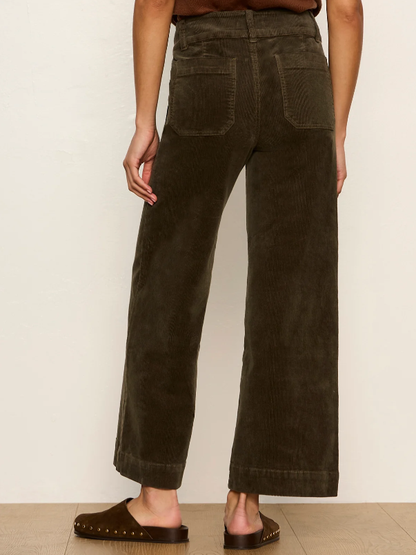 Chelsea Wide Leg Corduroys, Kalamata