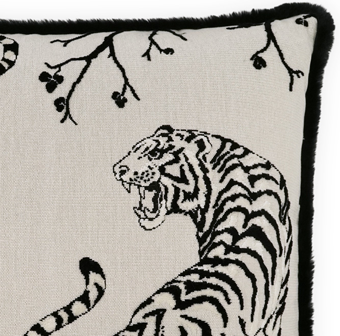 Tailspin Pillow - 13 Hub Lane   |  Embroidered Pillows