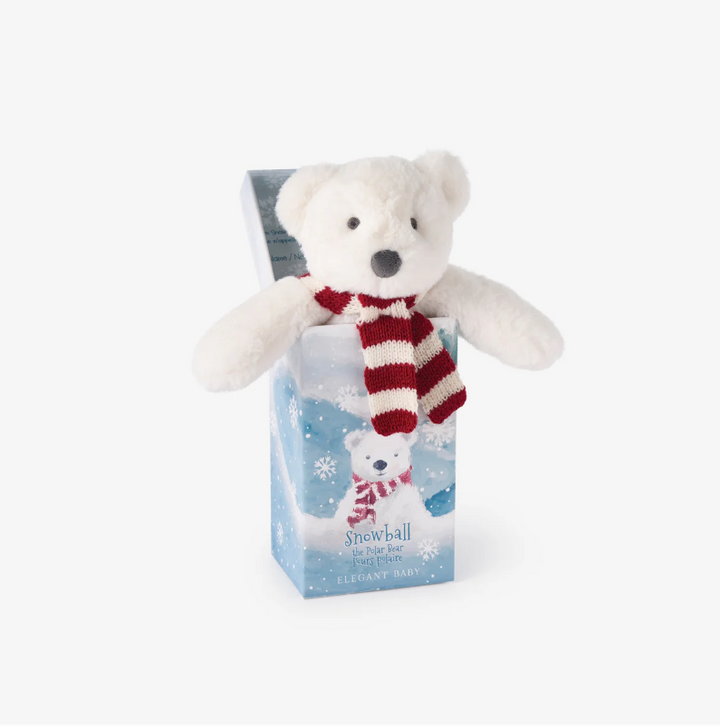 Snowball the Polar Bear Snuggler Plush Security Blanket w/ Gift Box