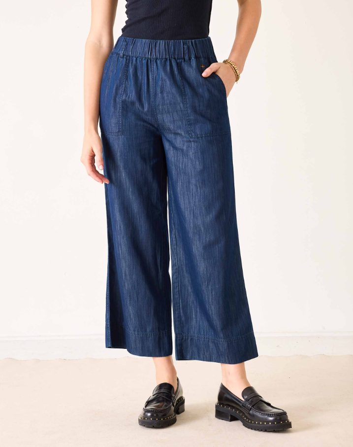 Sammie Wide Leg Pant, Night Rain - 13 Hub Lane   |  Wide Leg Pants
