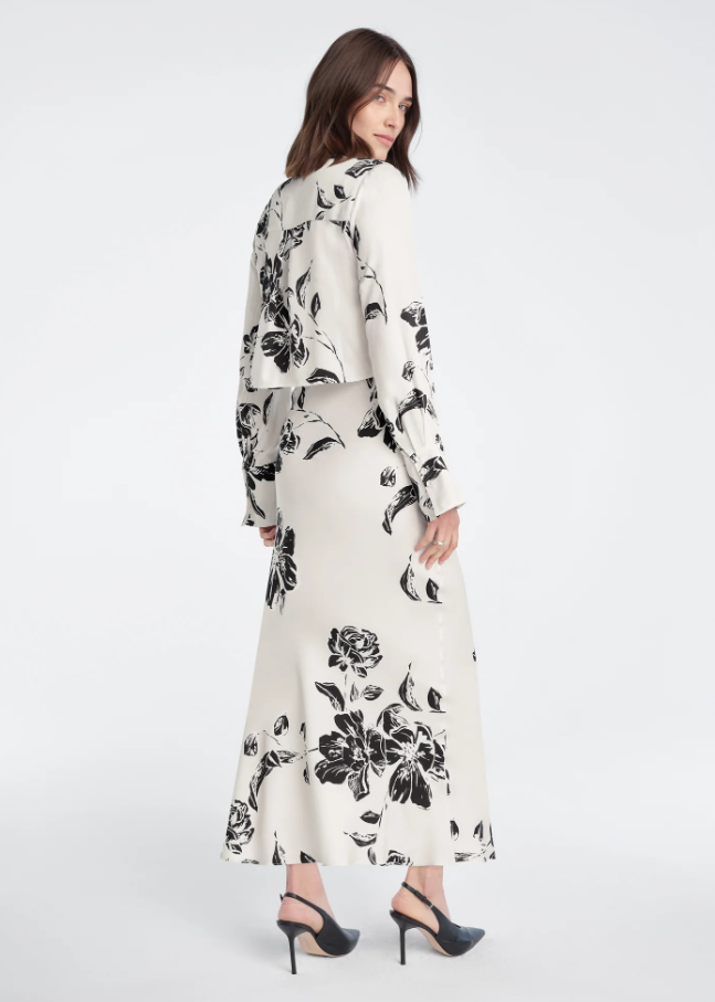 The Cropped Lily Top, Vintage Floral