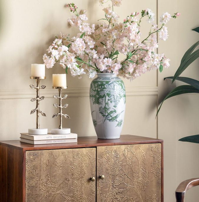 Gold Branch & Marble Pillar Holder - 13 Hub Lane   |  