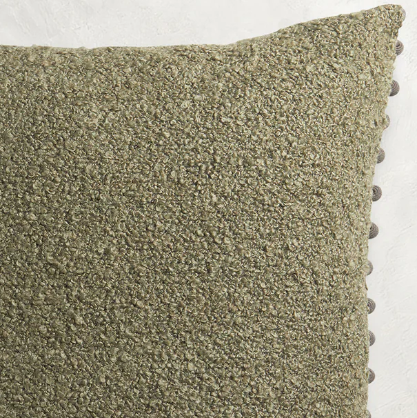 Revival Moss Pillow w/ Ball Fringe - 13 Hub Lane   |  
