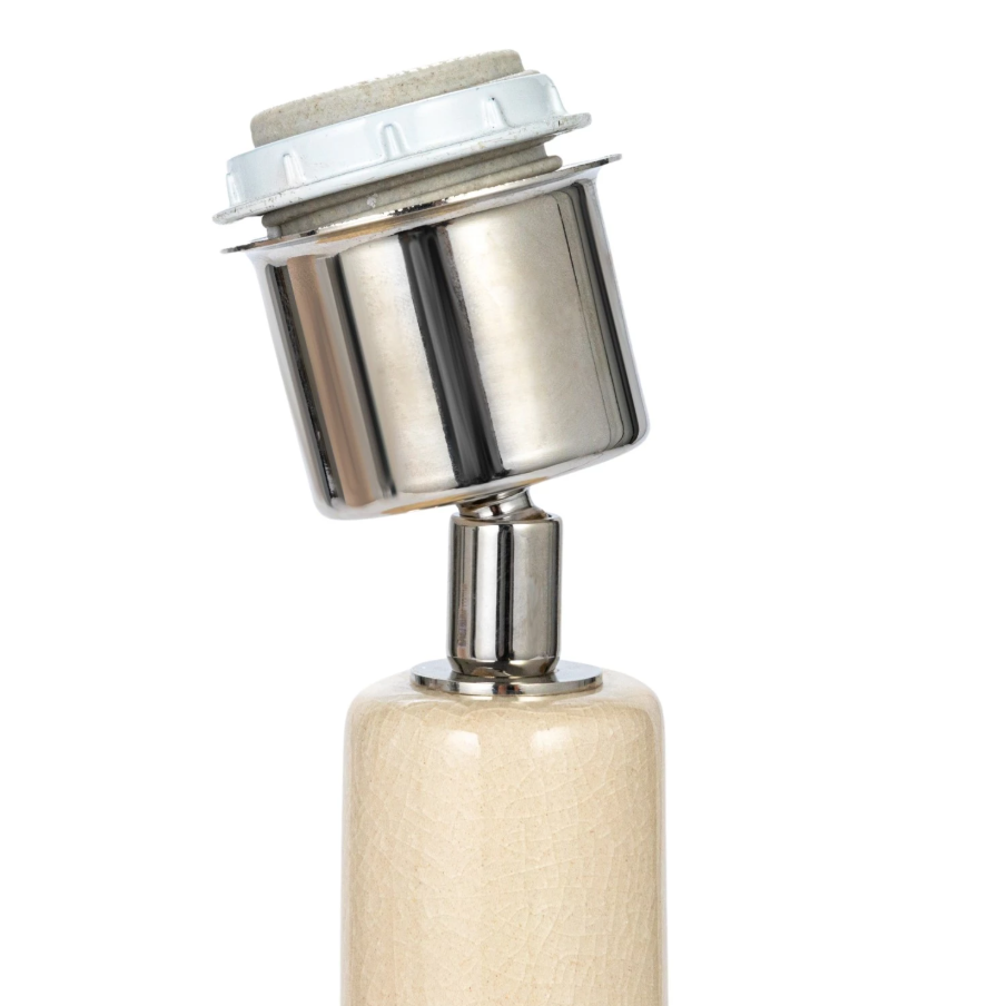 Handmade Textured Stoneware Table Lamp - Thumbnail 5