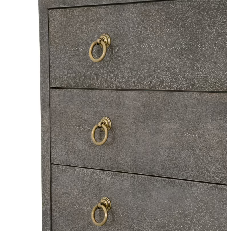 Strand Shagreen 3-Drawer Nightstand