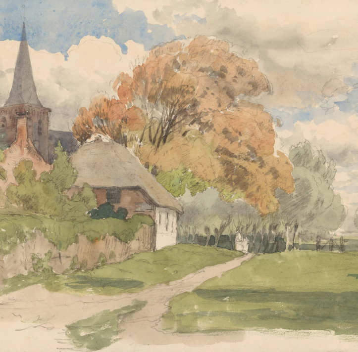 Yard at a Village Church