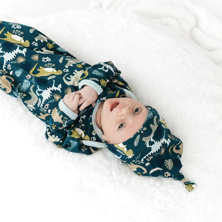 Prehistoric Friends Dinosaur Gown & Hat Set