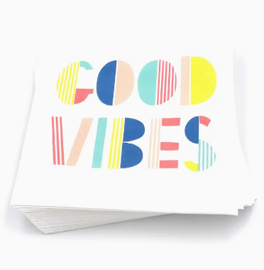 13 Hub Lane Good Vibes Cocktail Napkins