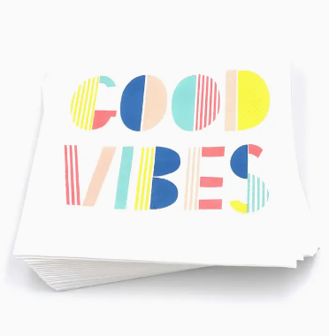 Good Vibes Cocktail Napkins - 13 Hub Lane   |  