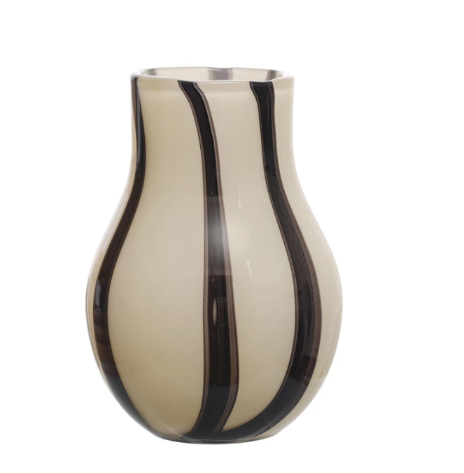 Striped Glass Vase - 13 Hub Lane   |  