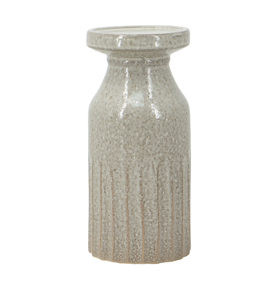 Ceramic Textured Cylinder Candle Holder - 13 Hub Lane   |  