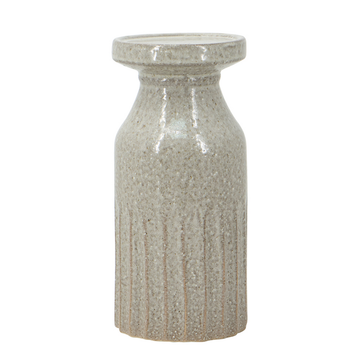 Ceramic Textured Cylinder Candle Holder - 13 Hub Lane   |  