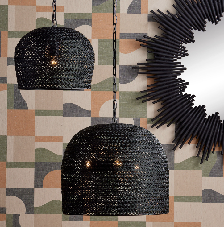 Piero Black Medium Pendant - Thumbnail 3