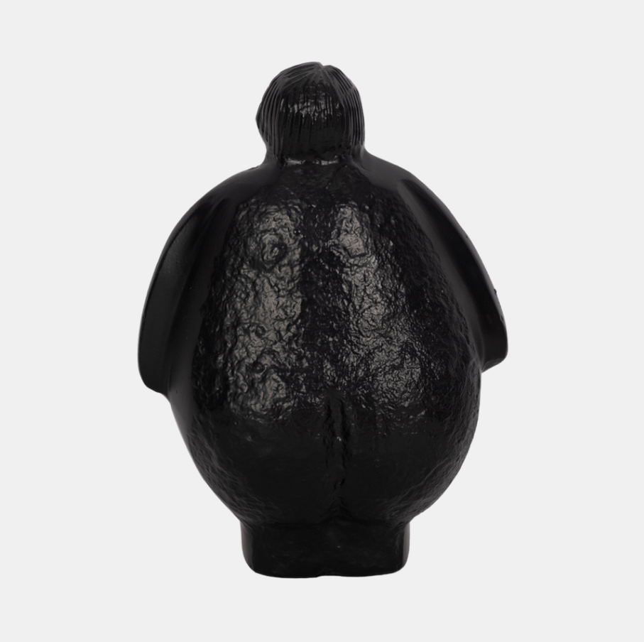 Full Figured Woman Statuette, Black