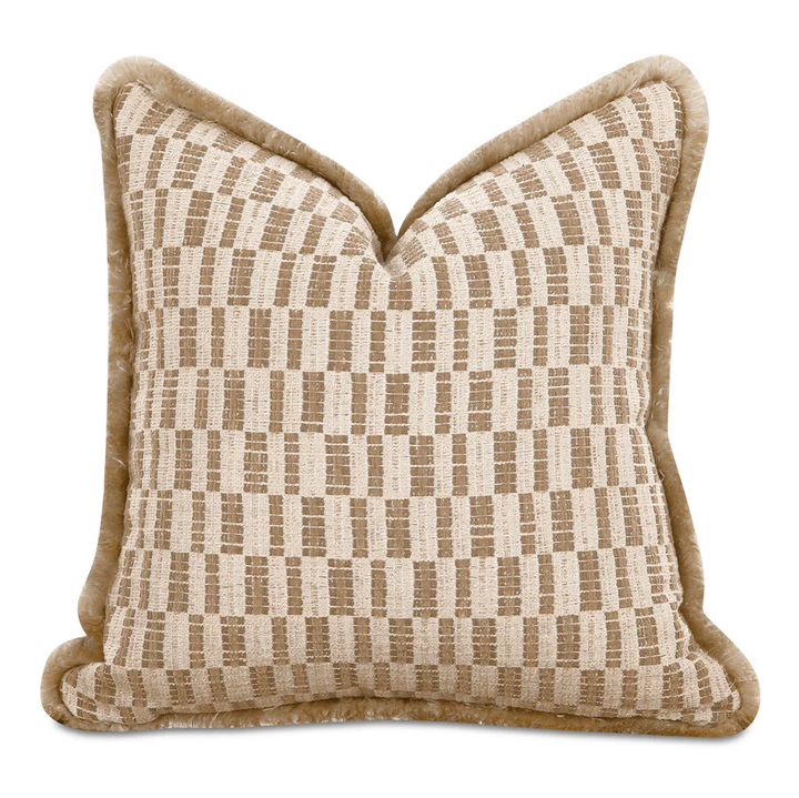 Leone Cushion, Taupe - 13 Hub Lane   |  Decorative Pillows