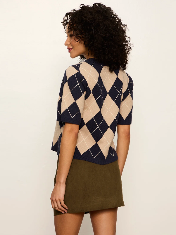 Perfect Sweater Tee, Loma Argyle