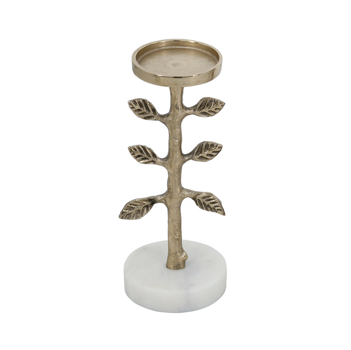 Gold Branch & Marble Pillar Holder - 13 Hub Lane   |  