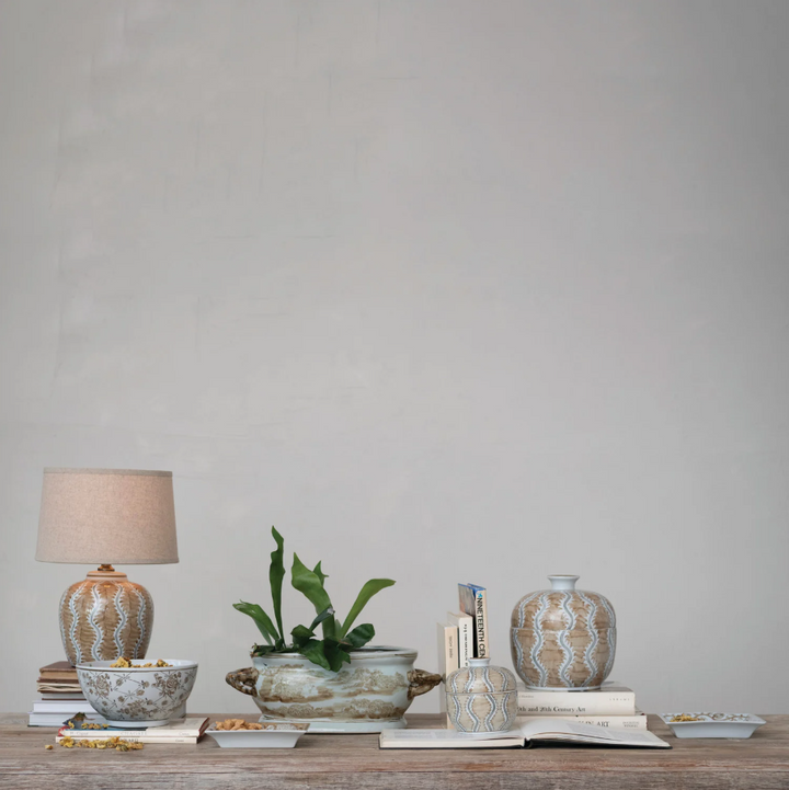 Hand-Painted Decorative Jar