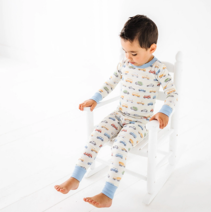 On the Go! Long Pajamas - Sky