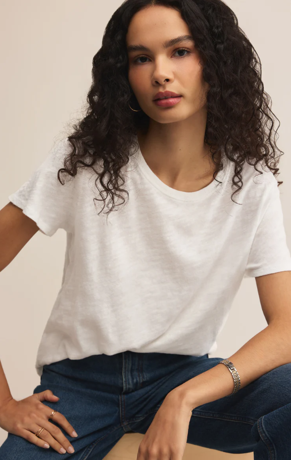 Foundation Premium Slub Tee, White