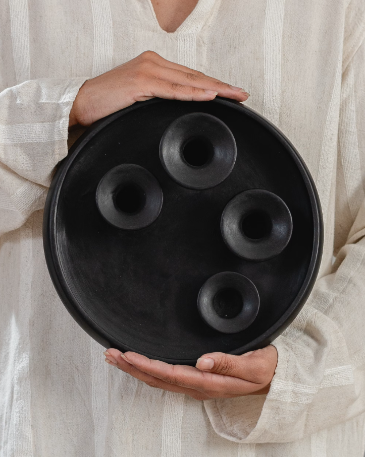 Nour Tadelakt Candlestick Holder - Thumbnail 4