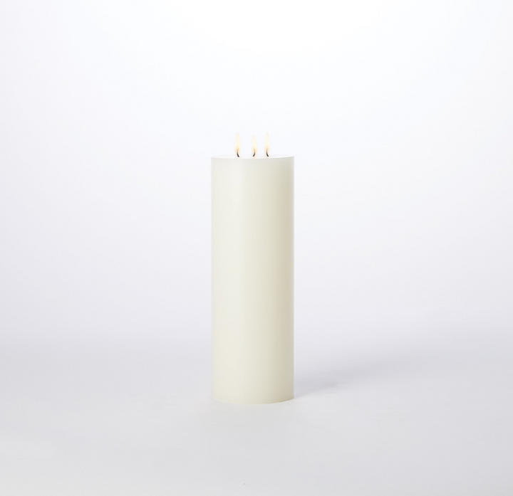 3 Wick 5"Dia. Unscented Pillar Candle - 13 Hub Lane   |  