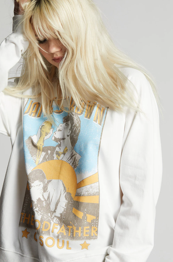 James Brown The Godfather of Soul Sweatshirt - 13 Hub Lane   |  Vintage Band Sweatshirts