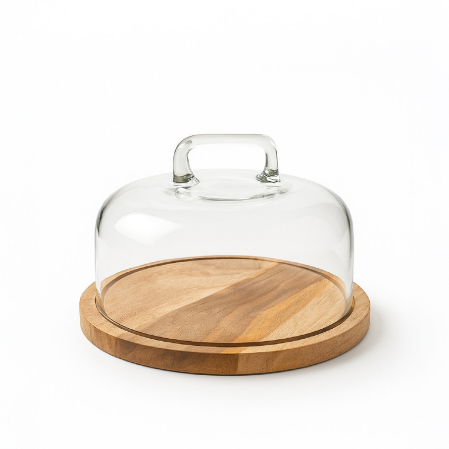 Round Cake Plate w/ Glass Dome - 13 Hub Lane   |  