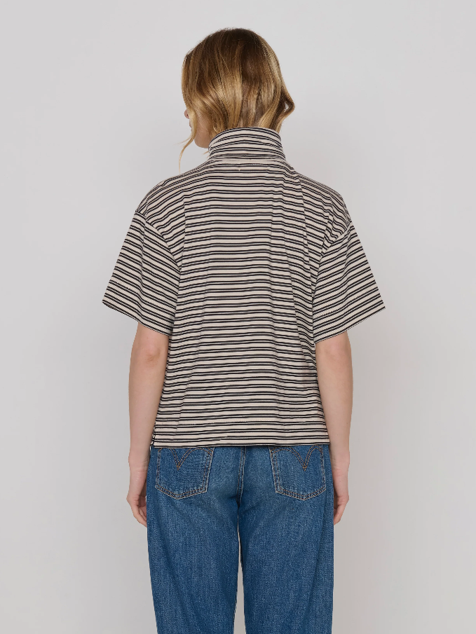 Nation LTD Fable Turtleneck Tee, Vintage Yarn Dye Stripe - 13 Hub Lane   |  