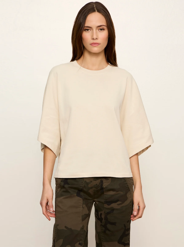 Haven Cape Sleeve Tee, Bone