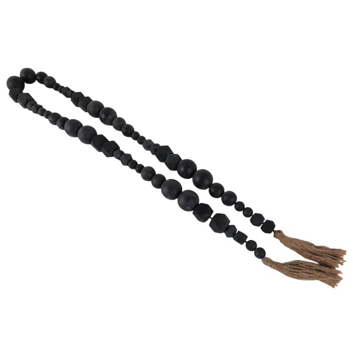 Duneford Beaded Garland, Black