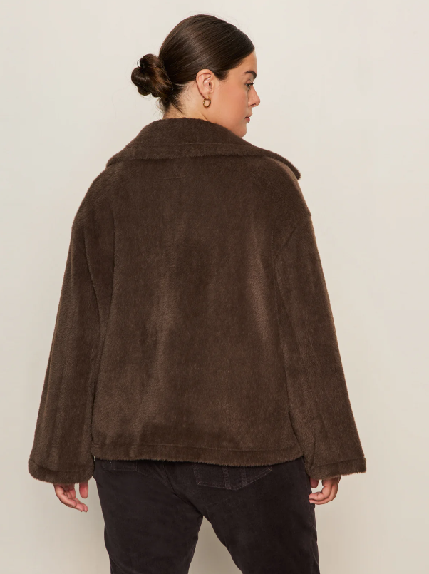 Colette Fur Jacket, Choco Chip - 13 Hub Lane   |  Fur Jackets